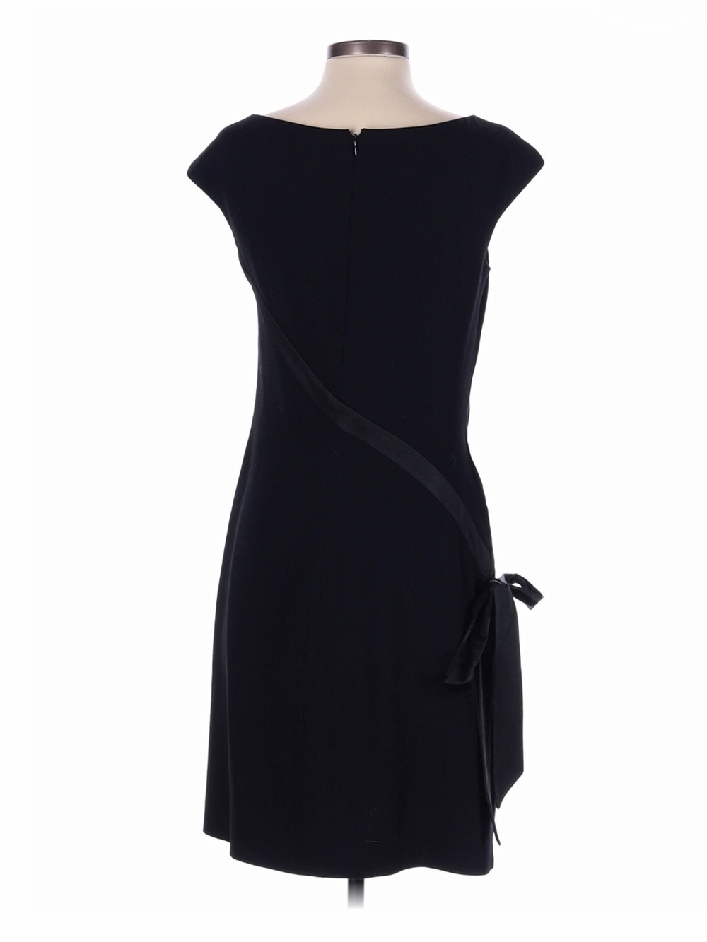 Valentino Classic Black Dress with Side Tie- 6